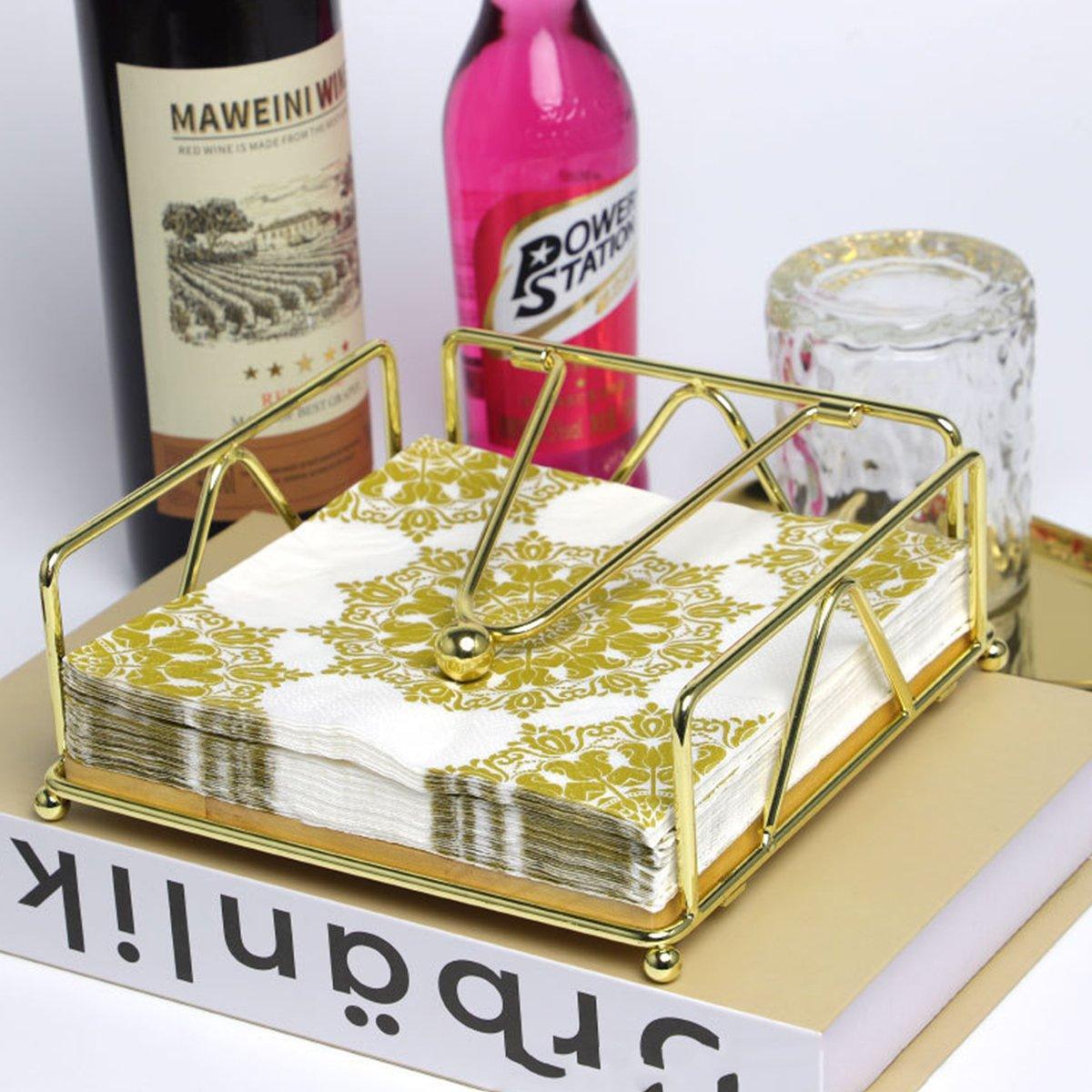 Steel Napkin Holder Gold - Image 5