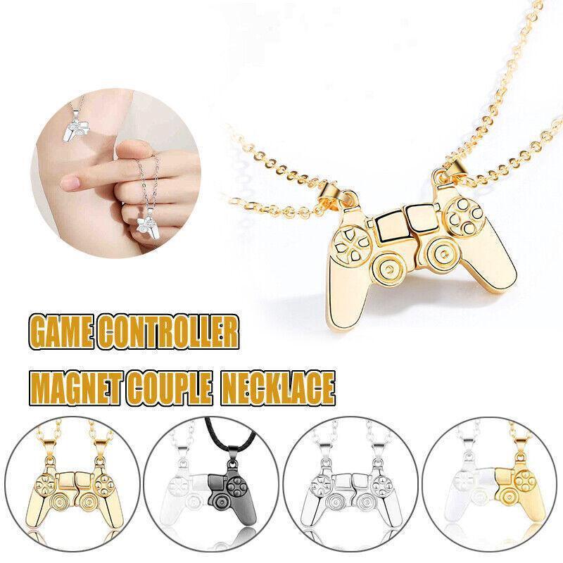 Matching Gamer Controller Necklace Silver Silver