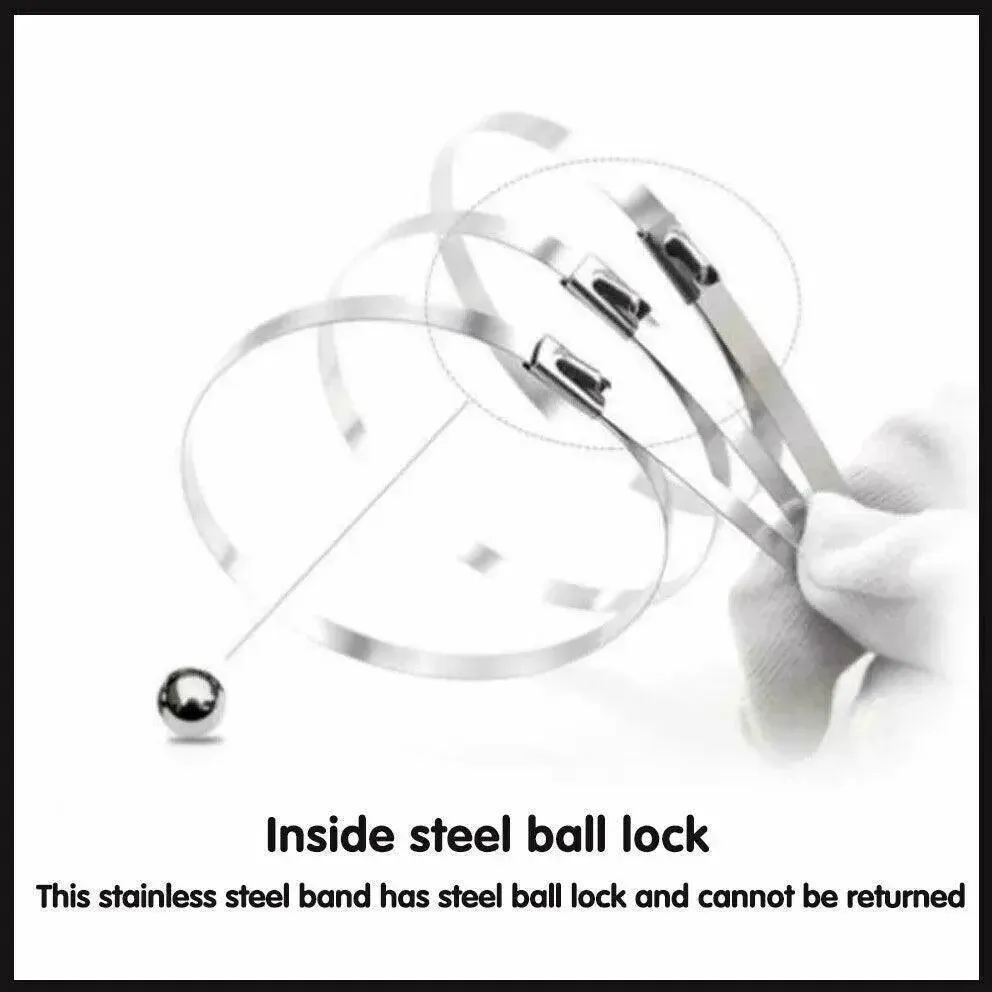 20X Stainless Steel Cable Ties 7.9x500mm - Image 8