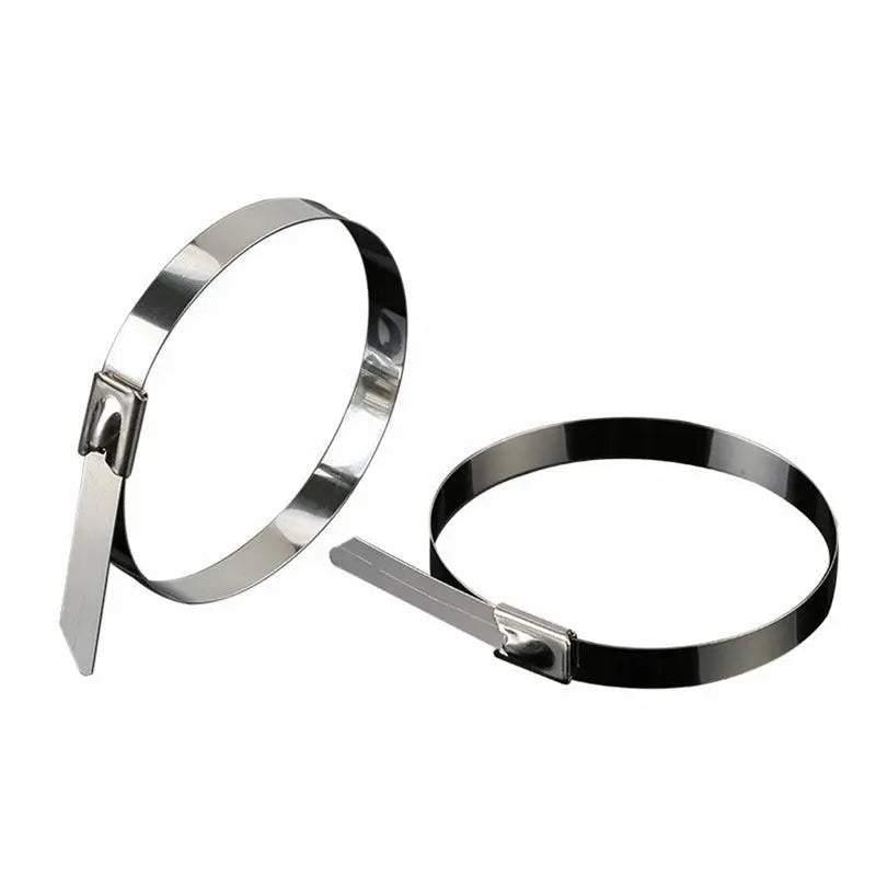 100x Stainless Steel Cable Ties 4.6x600mm - Image 2