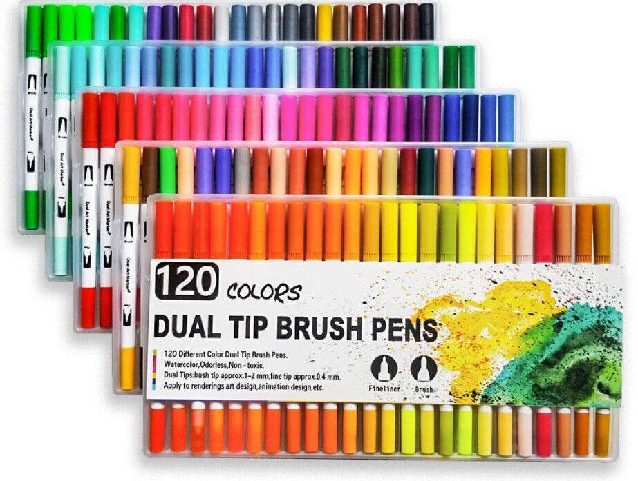 Watercolor Brush Pen Set - White 120 - Image 2