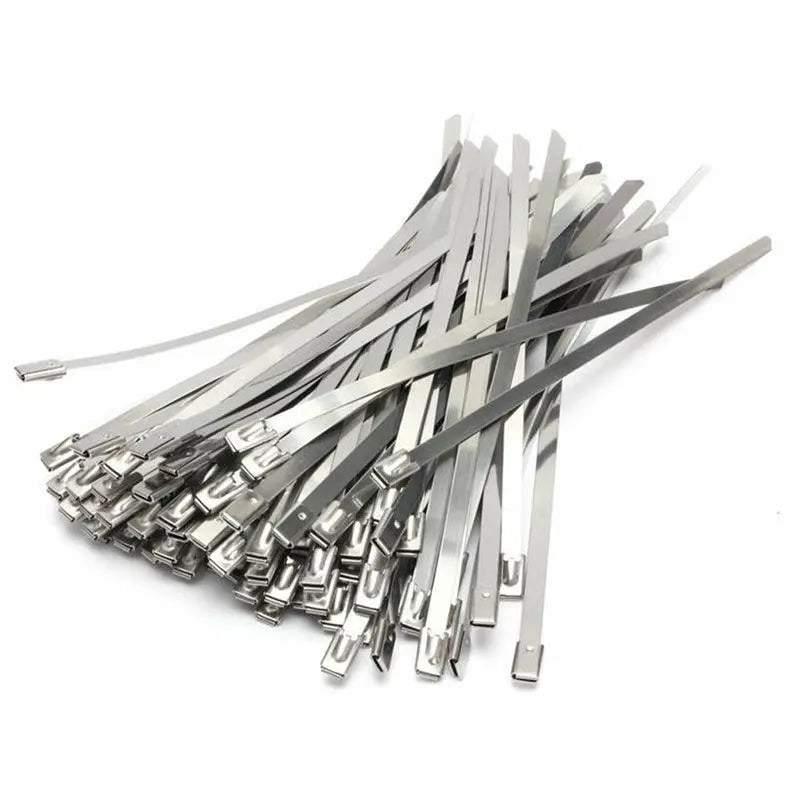 100x Stainless Steel Cable Ties 7.9x150mm - Image 3