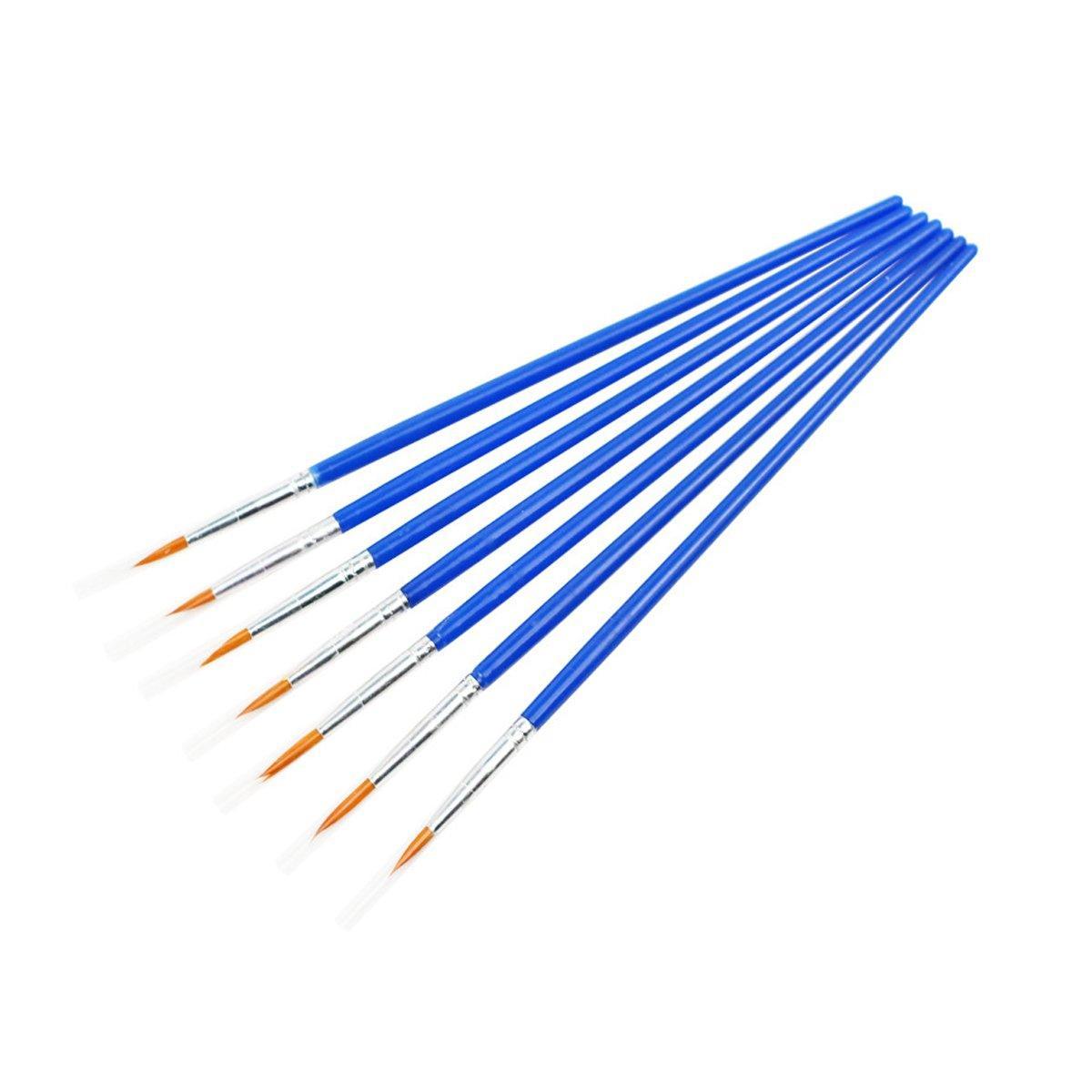 50PCS Flat Tip Hook Line Brushes - Image 7