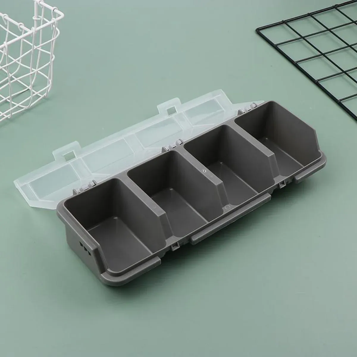 Plastic Screw Parts Storage Box Four Grids - Image 9