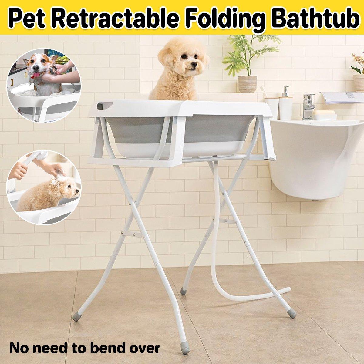 Pet Bath Tub Elevated Stand