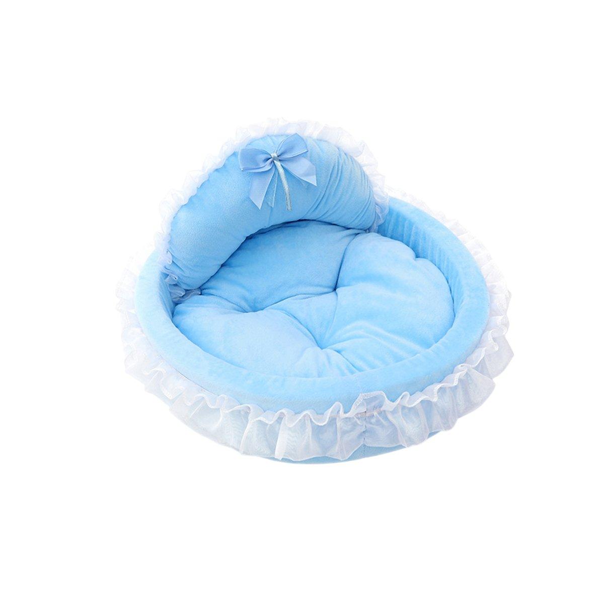Princess Pet Kennel Soft Cat Dog Bed Grey - Image 6