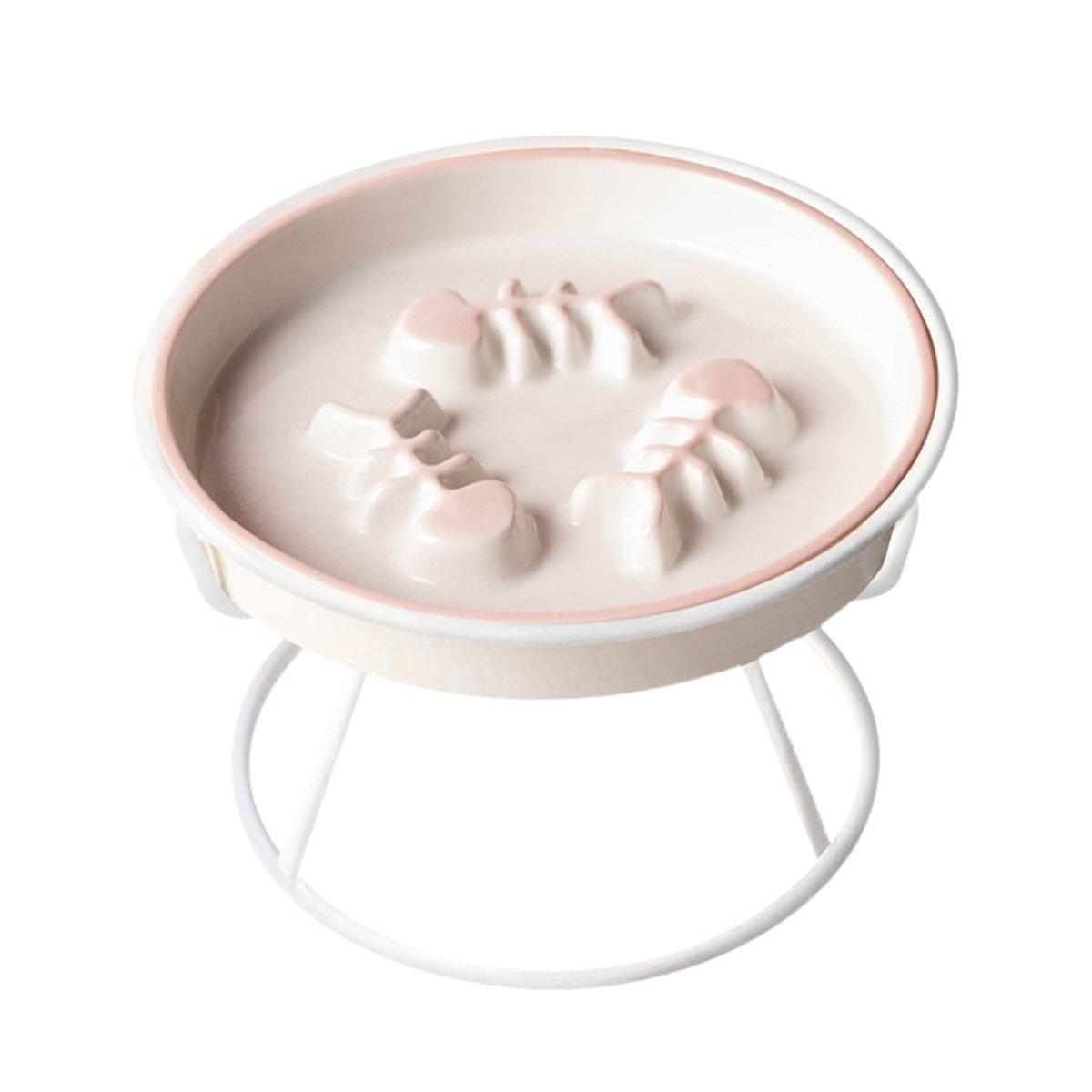 Ceramic Cat Bowl Slow Feeder Black - Image 9