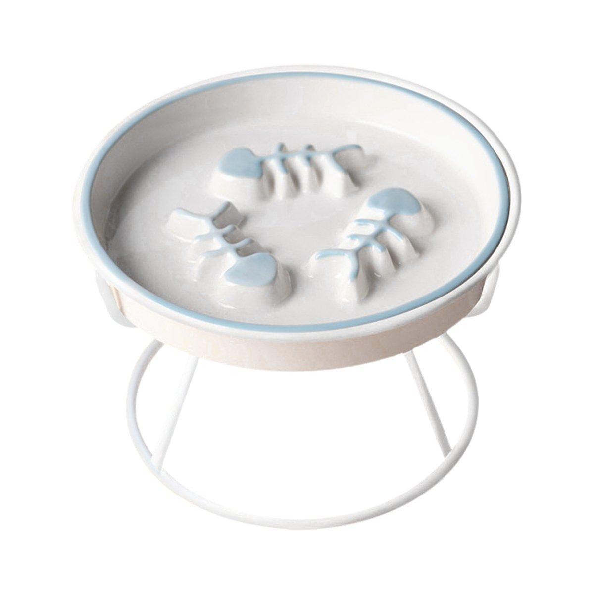 Ceramic Cat Bowl Slow Feeder Black - Image 10