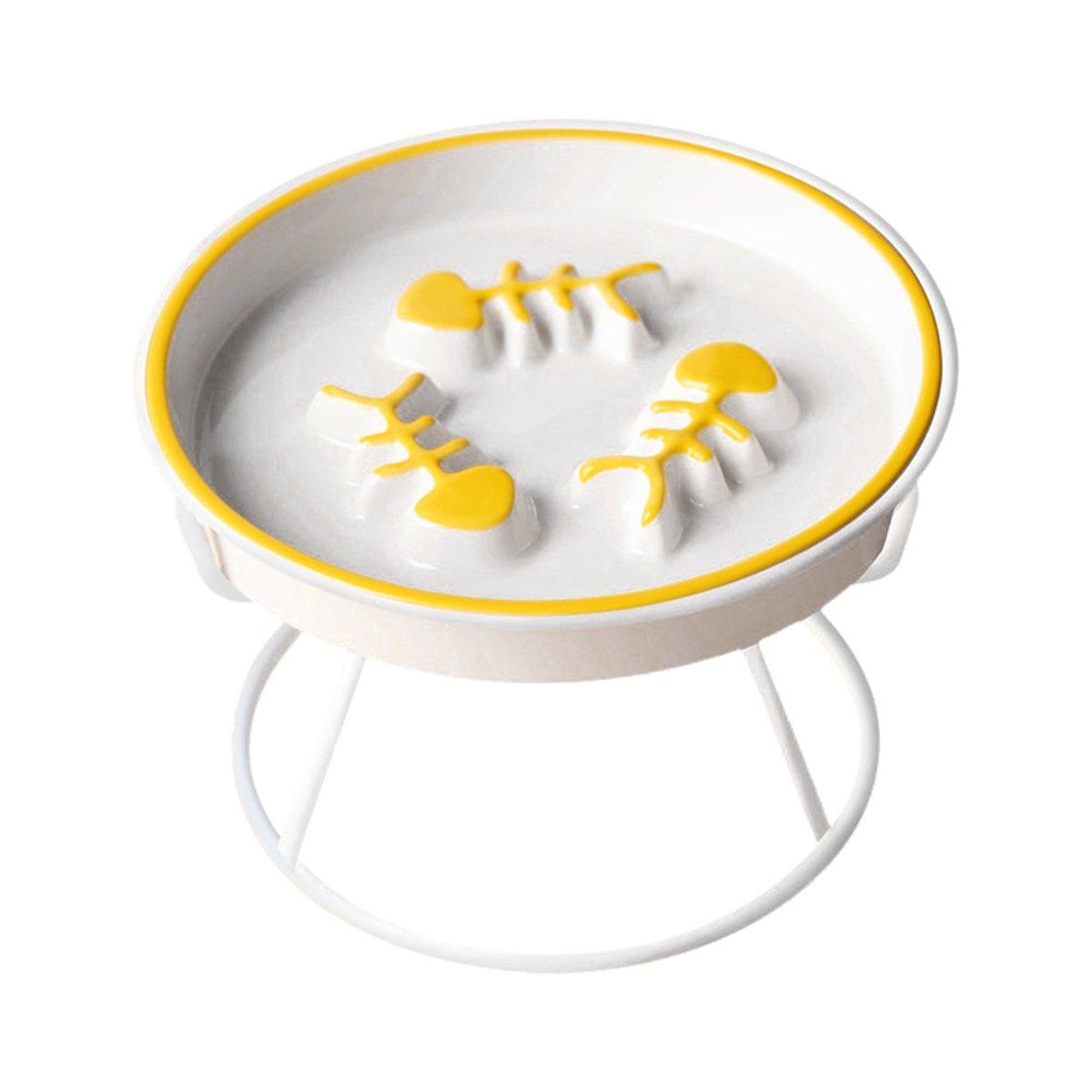 Ceramic Cat Bowl Slow Feeder Black - Image 11