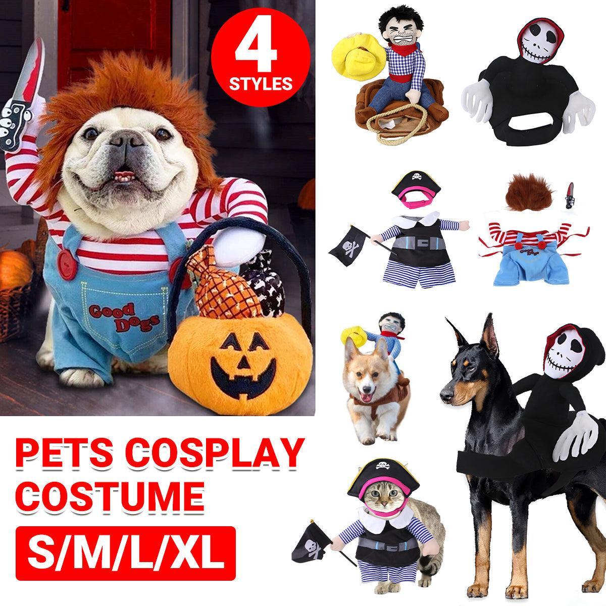 Halloween Dog Costume Little Devil Riding S