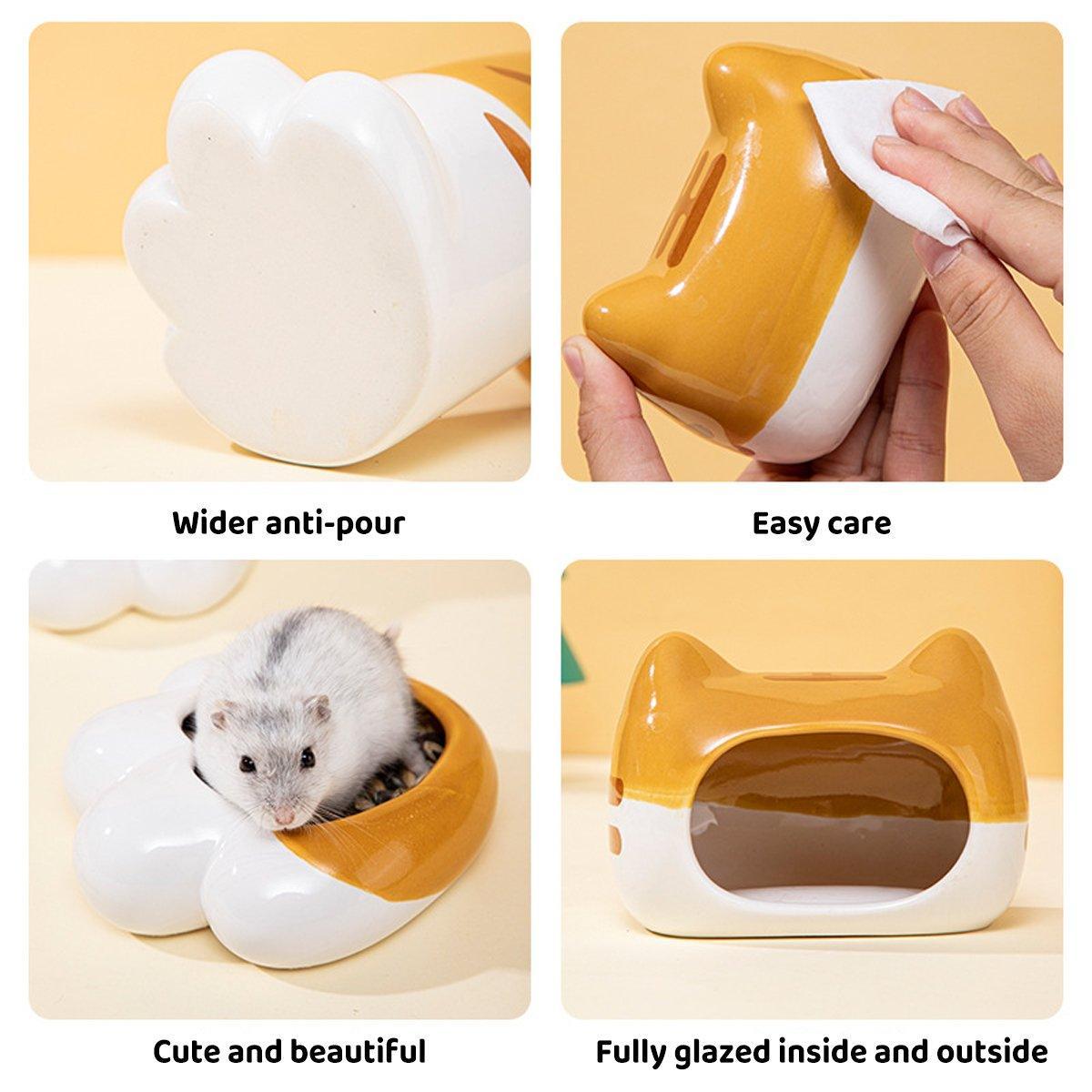 Hamster Porcelain Nest Escape House Set - Image 4