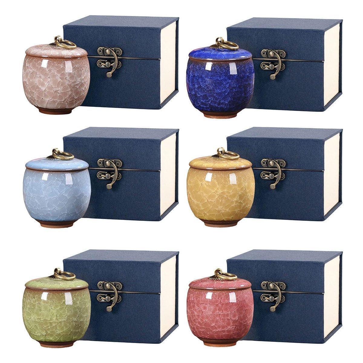 Small Pet Urn for Ashes Blue - Image 2