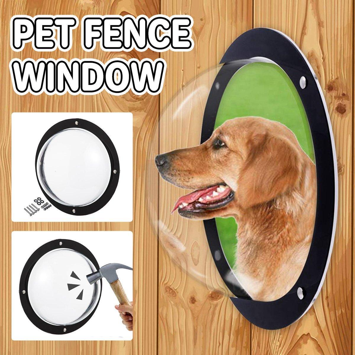 Dog Porthole Window for Fence Clear