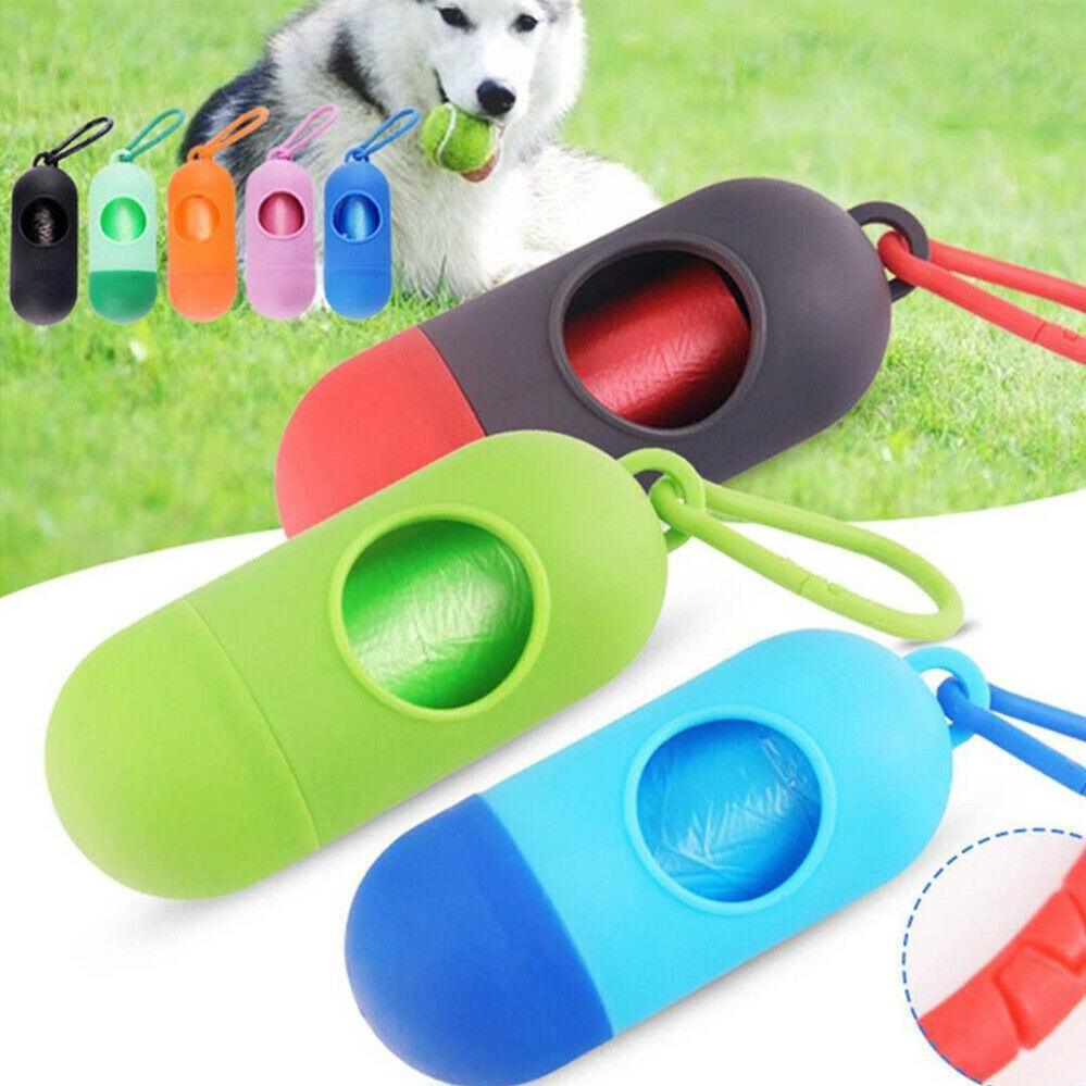Portable Dog Waste Bag Dispenser Light Blue Dark Blue - Image 4