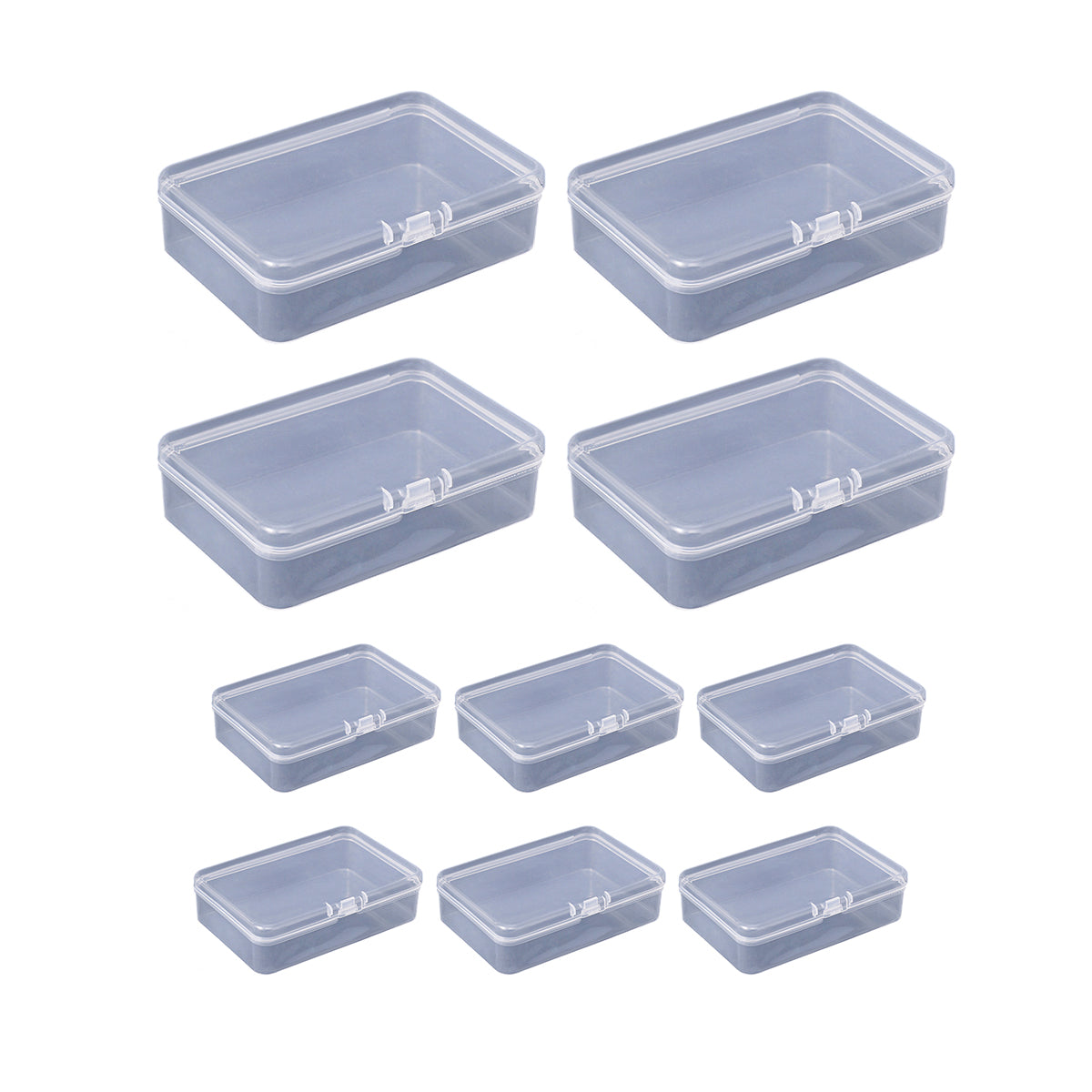 10PCS Card Storage Box Transparent Long and Tall - Image 7