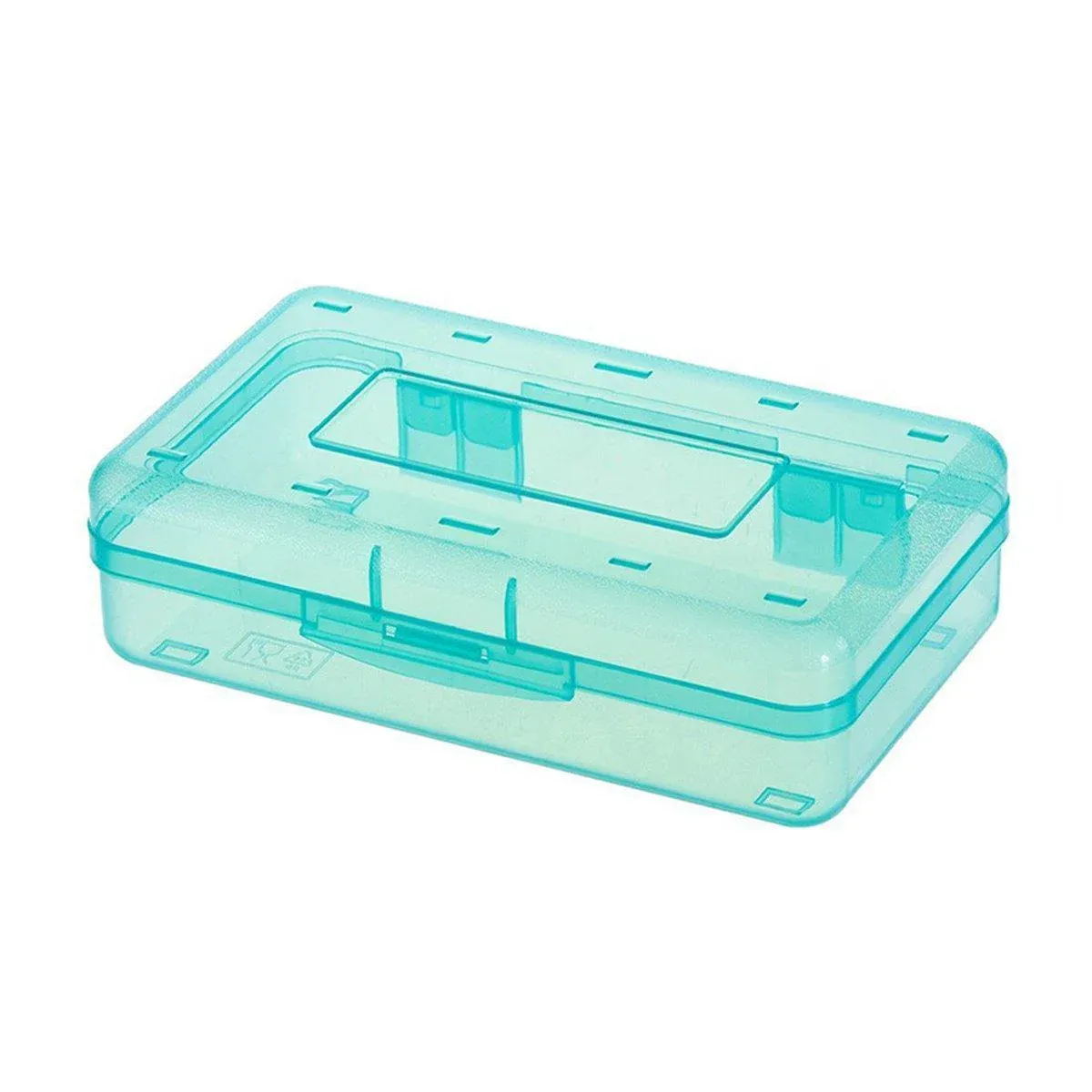 Large Capacity Transparent Plastic Pencil Case Light Green