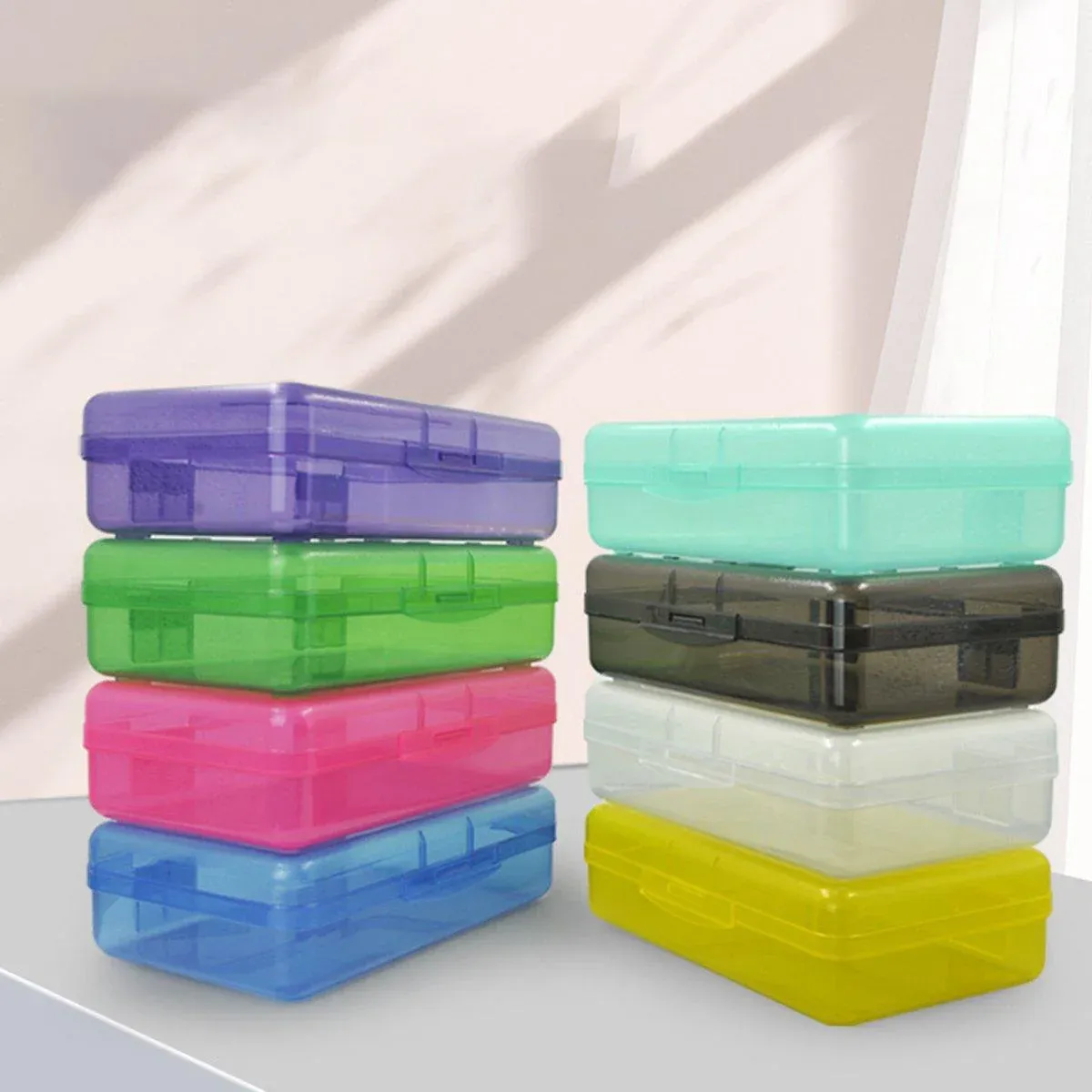 Large Capacity Transparent Plastic Pencil Case Light Green - Image 13