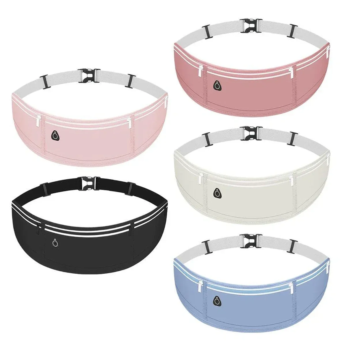 Running Waist Bag Phone Holder - Shining Grey - Image 3