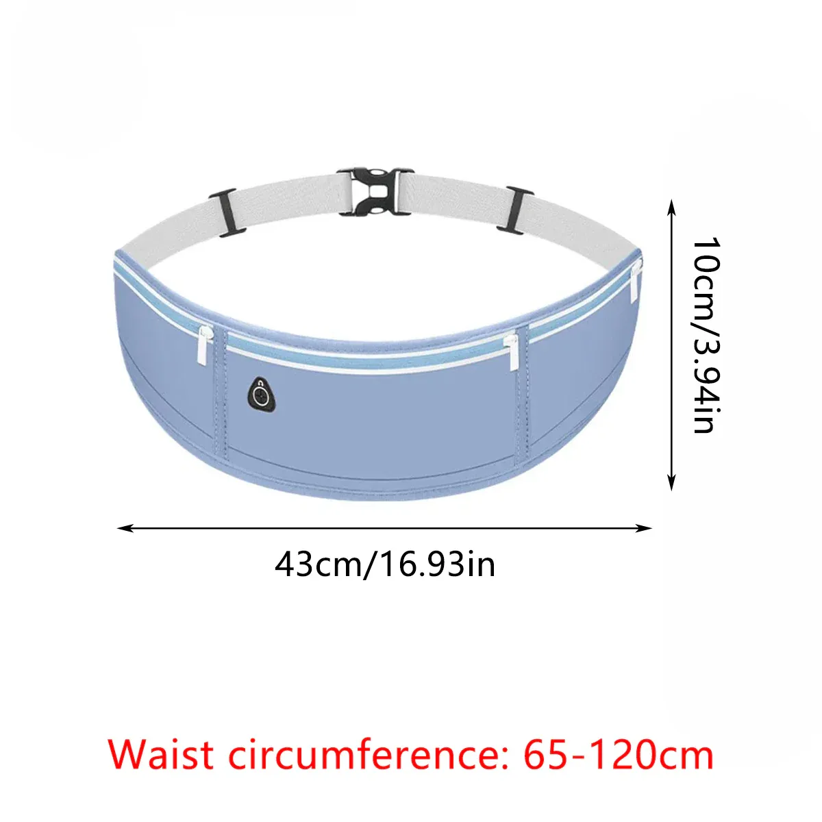 Running Waist Bag Phone Holder - Shining Grey - Image 4