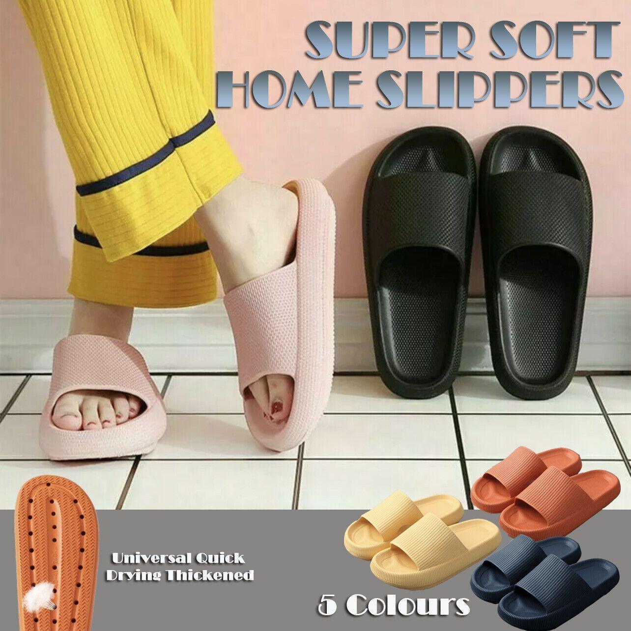 Ultra-Soft Pillow Slides EVA Slippers Grey 42-43