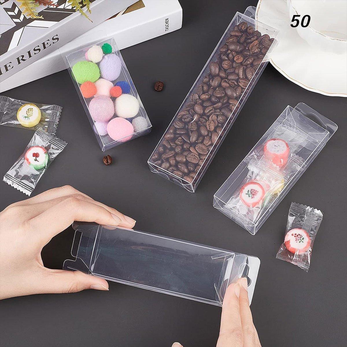 50pcs Transparent Gift Boxes 7x2.5x15cm - Image 5