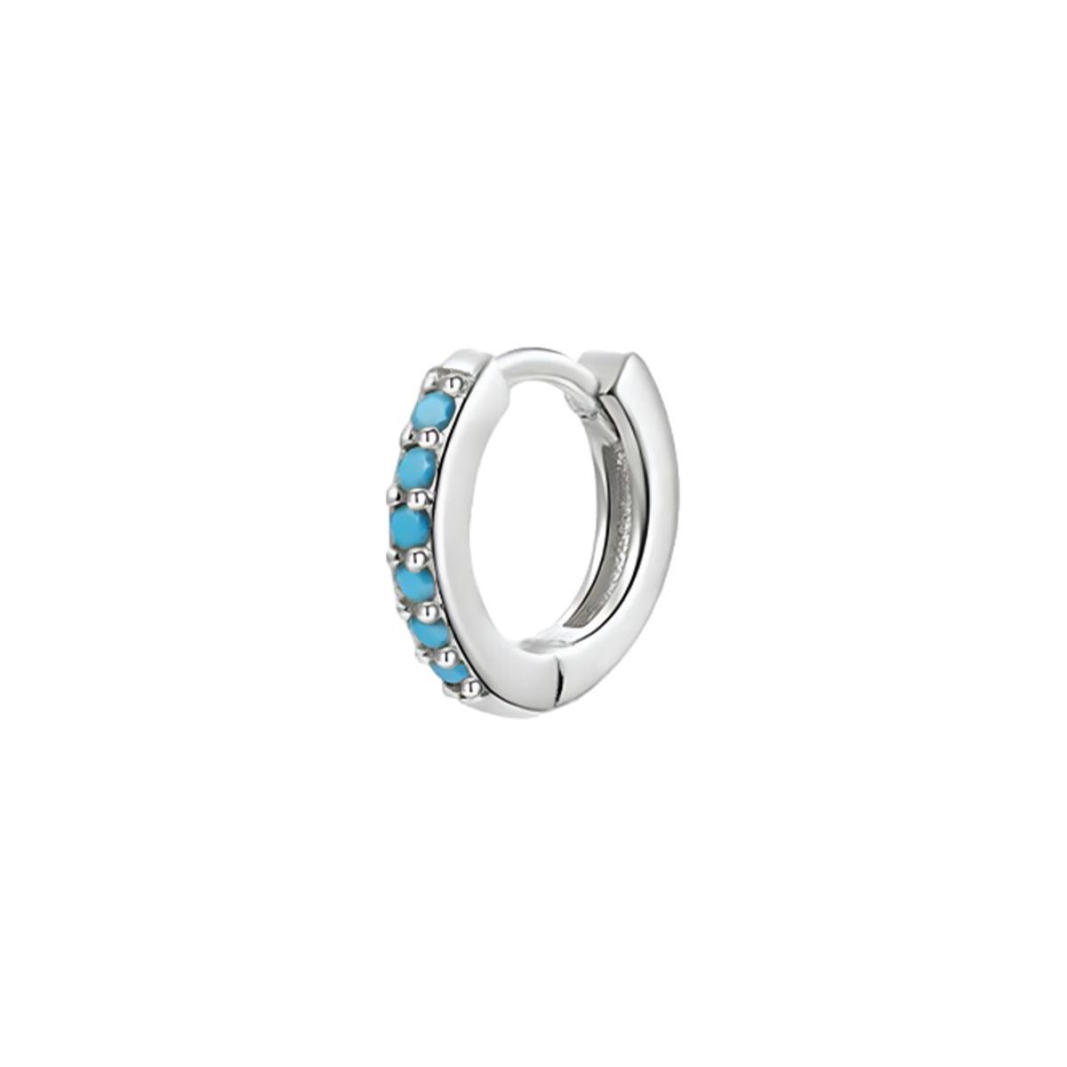 925 Silver Hoop Earrings Gold Clear Crystal - Image 11