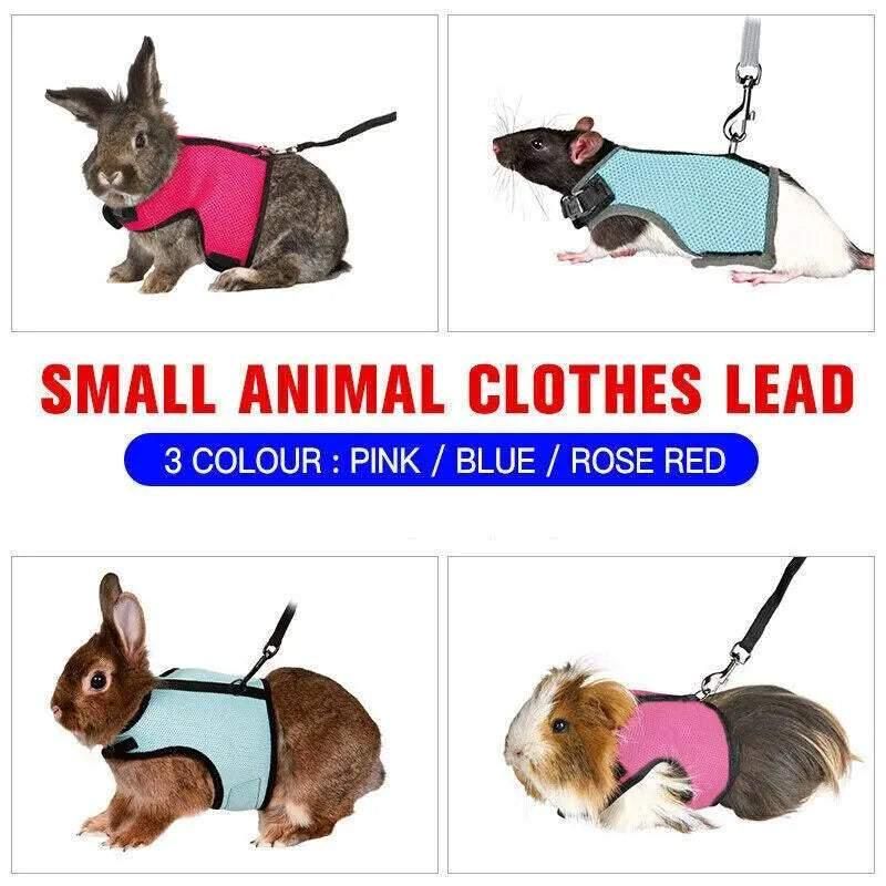 Small Animal Harness Rose Red M Soft - Image 2