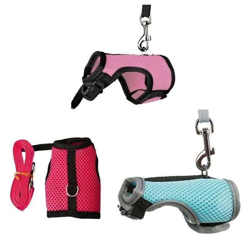 Small Animal Harness Rose Red M Soft - Image 3
