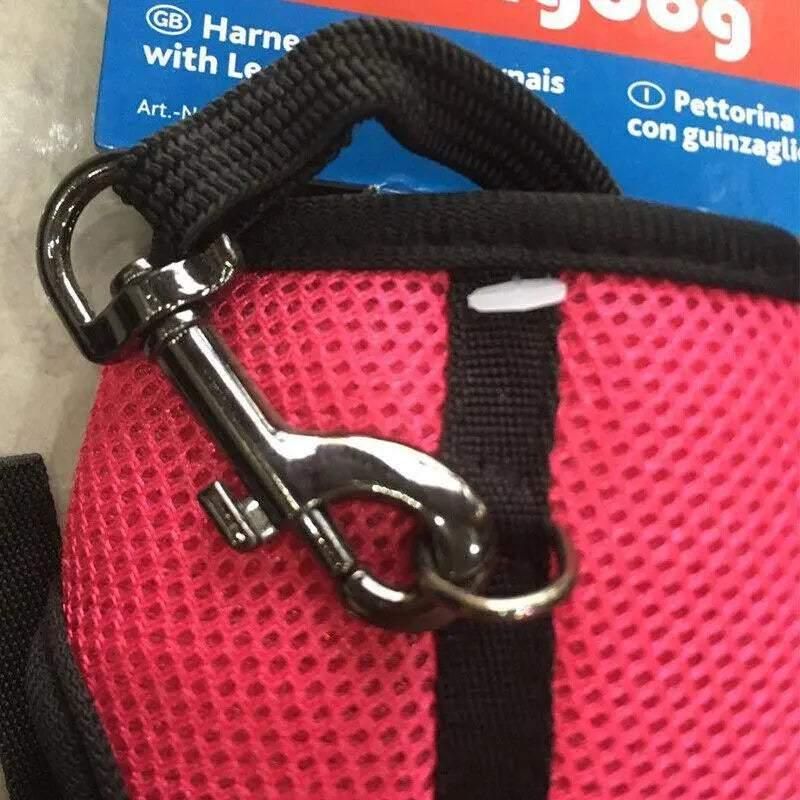 Small Animal Harness Rose Red M Soft - Image 8