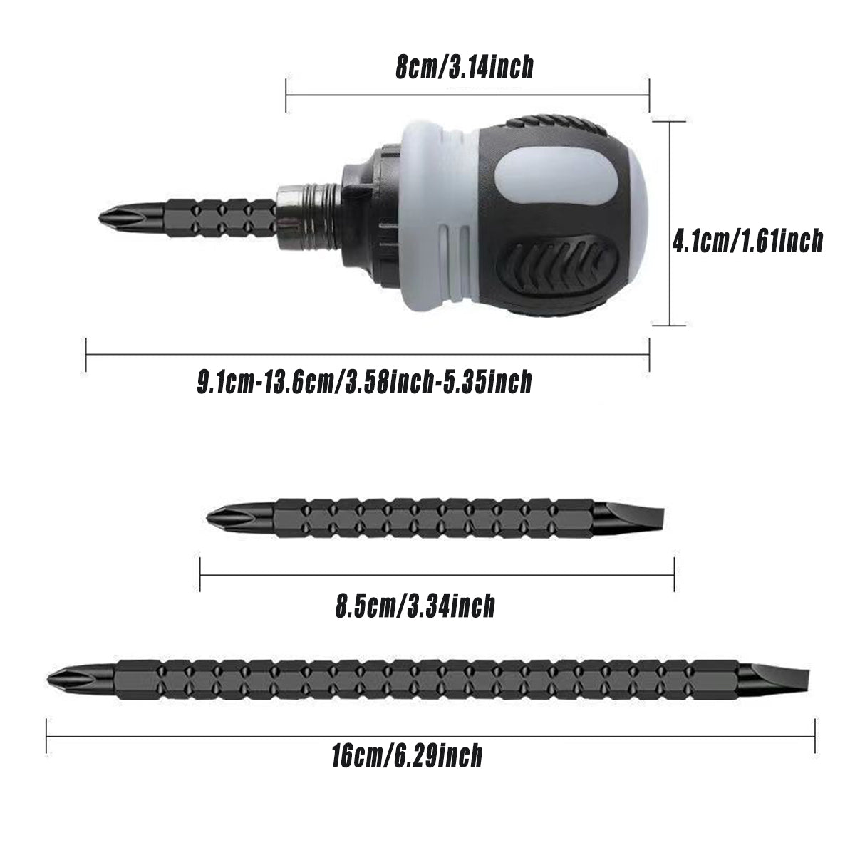Ratchet Screwdriver Set 34-in-1 - Image 3