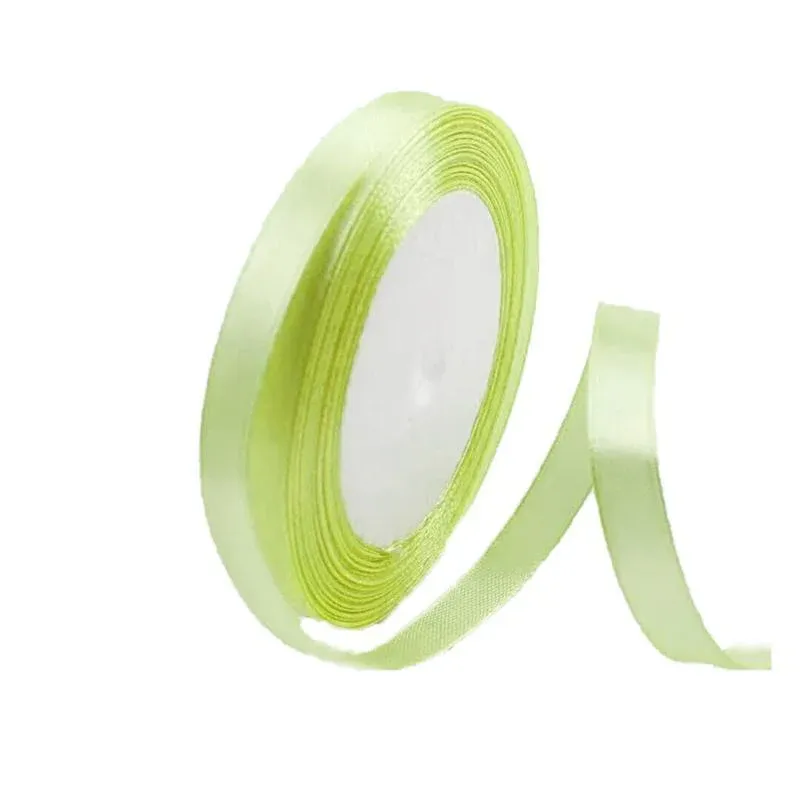 10mm Satin Ribbon 5m - Light Green