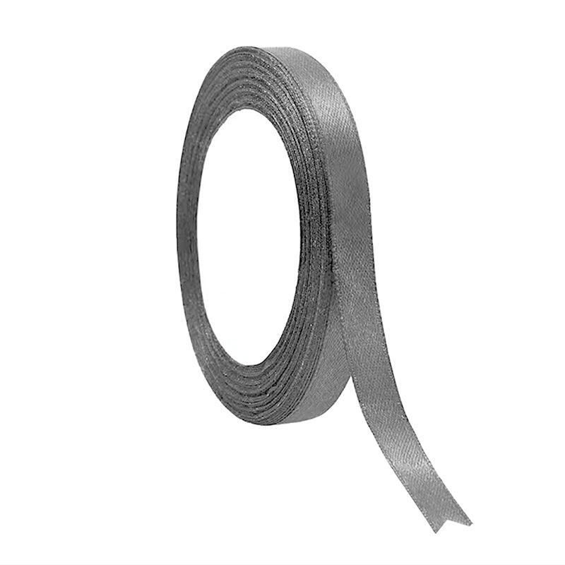 10mm Satin Ribbon 22m - Silver Grey