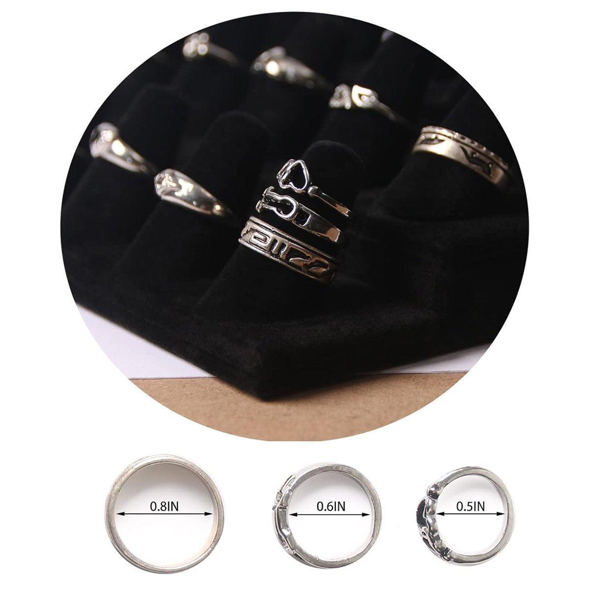 Three Layer Flocking Jewellery Display Stand - Image 4