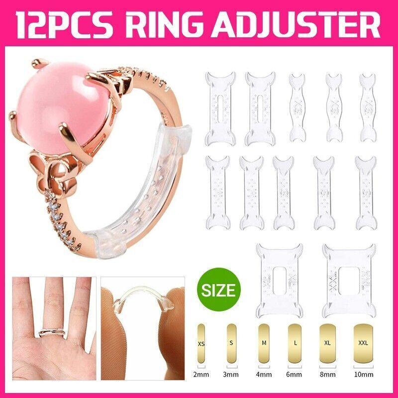 12PCS Ring Size Adjuster Set Invisible Resizer