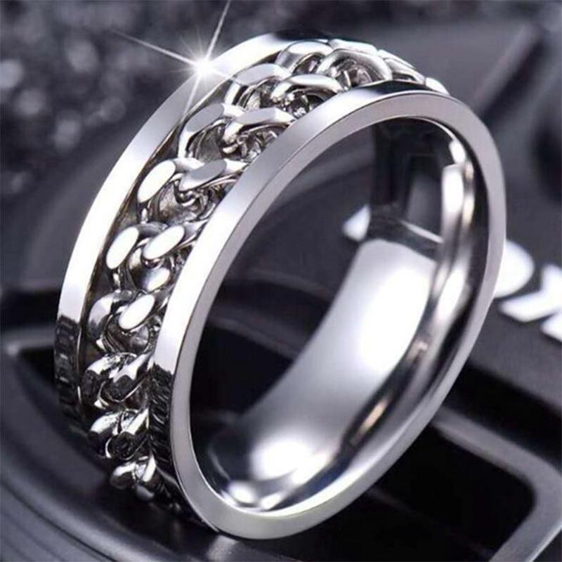 Spinner Fidget Ring Black Size 12 - Image 4