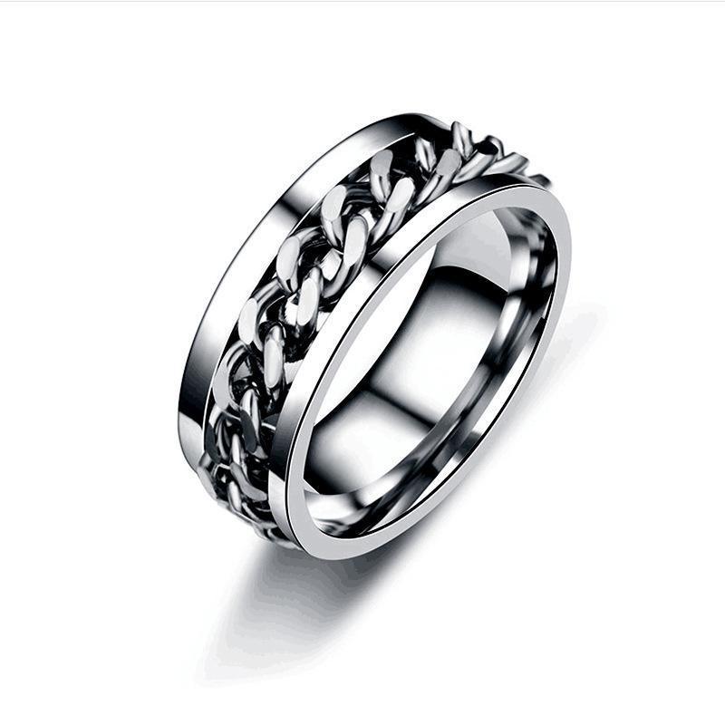 Spinner Fidget Ring Black Size 12 - Image 7