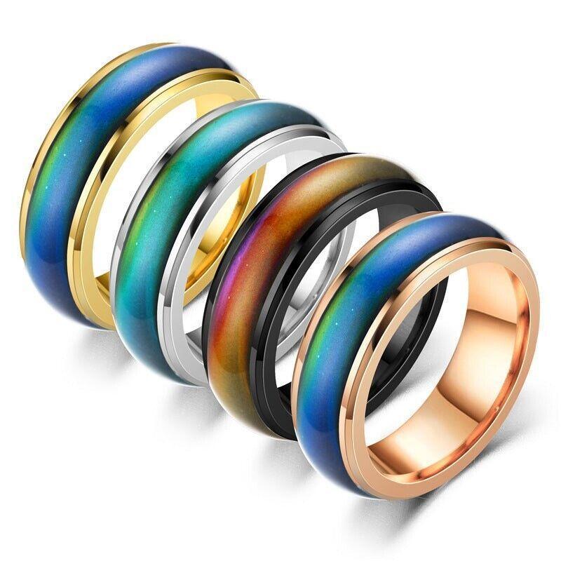 Mood Colour Changing Ring Colourful Size 8 - Image 2
