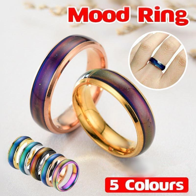 Mood Colour Changing Ring Rose Gold Size 8