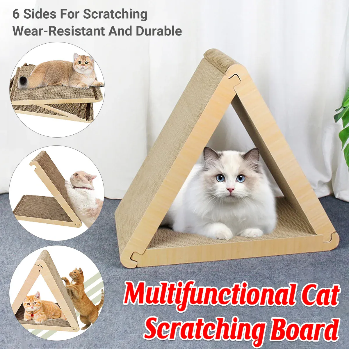 Triangular Cat Scratching Board