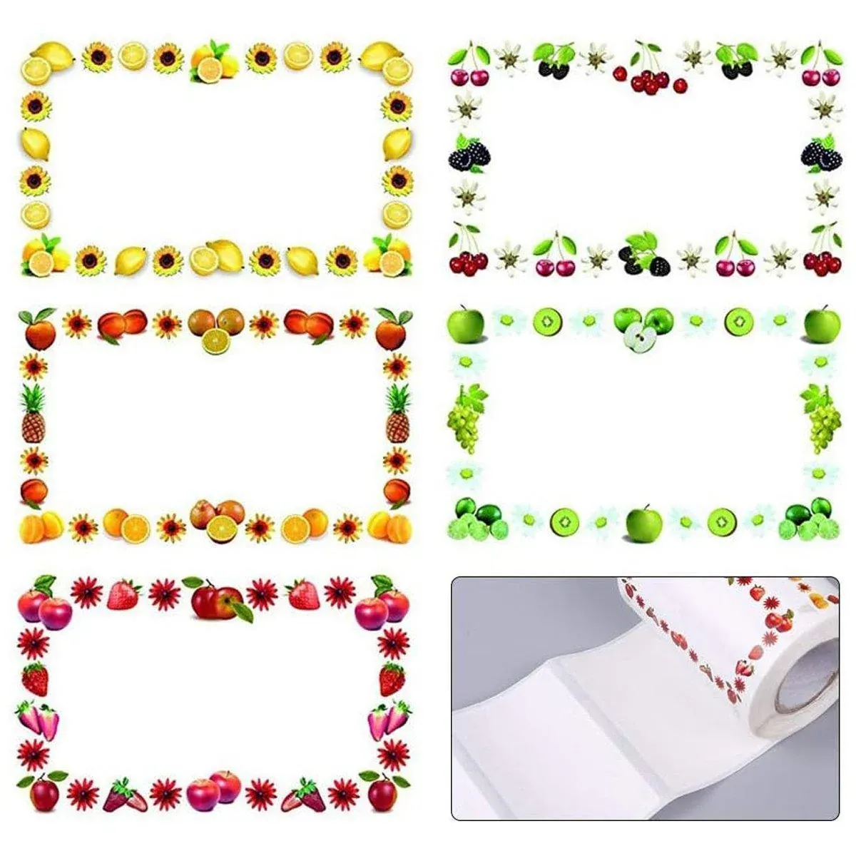 500X Adhesive Freezer Kitchen Food Stickers - Image 5