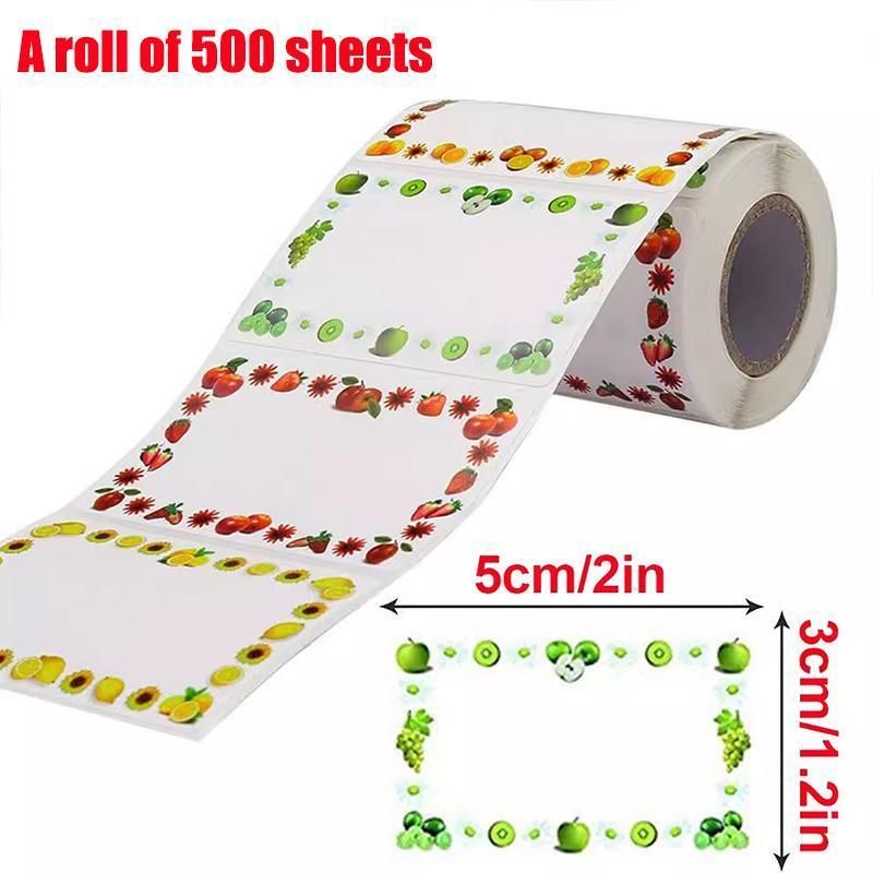 500X Adhesive Freezer Kitchen Food Stickers - Image 14