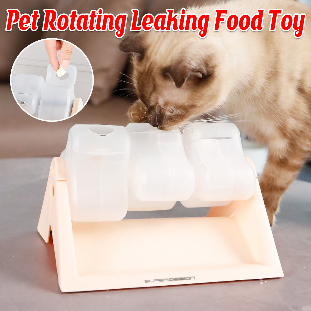 Cat Puzzle Feeder Toy Turntable