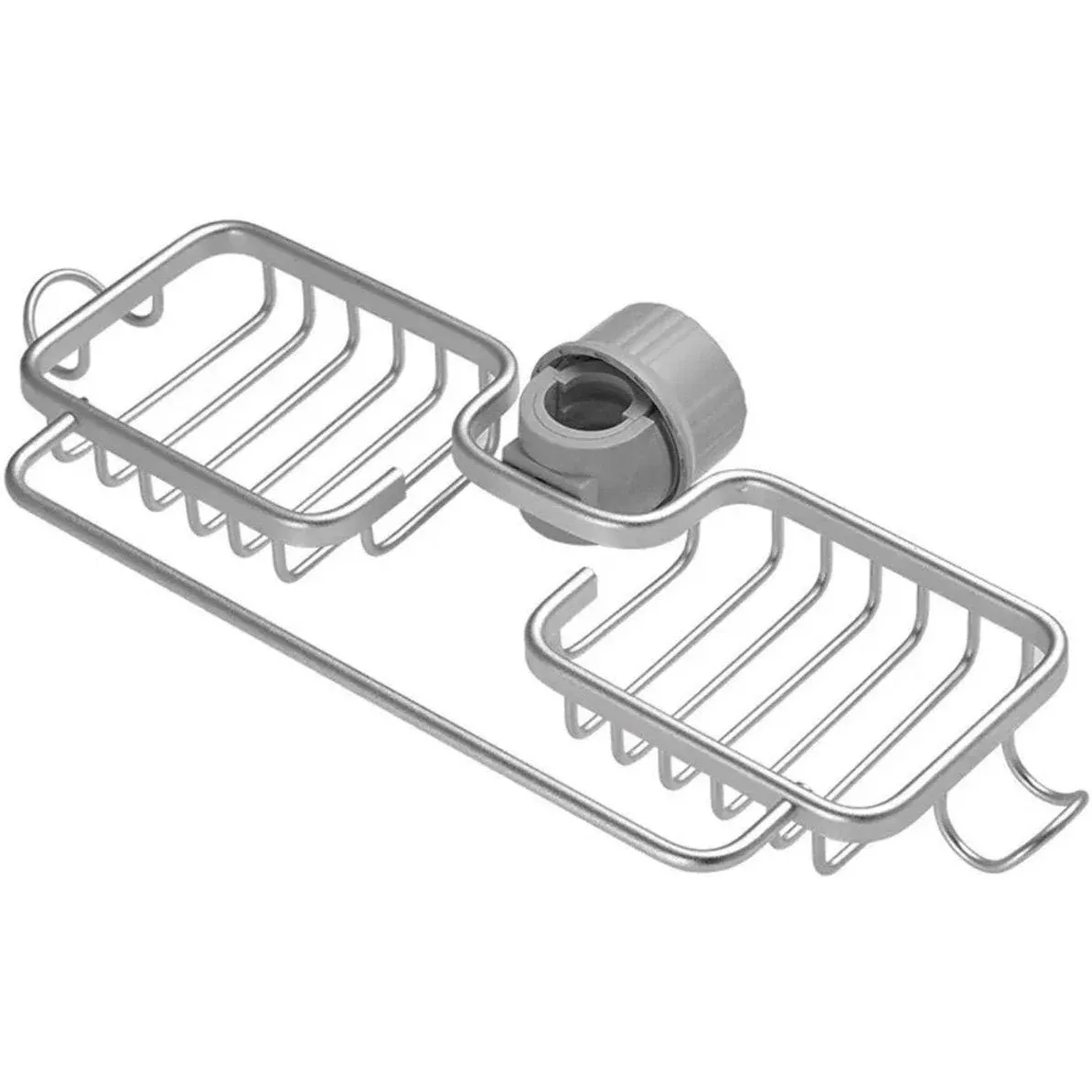 Faucet Shelf Kitchen Sink Draining Rack Silver