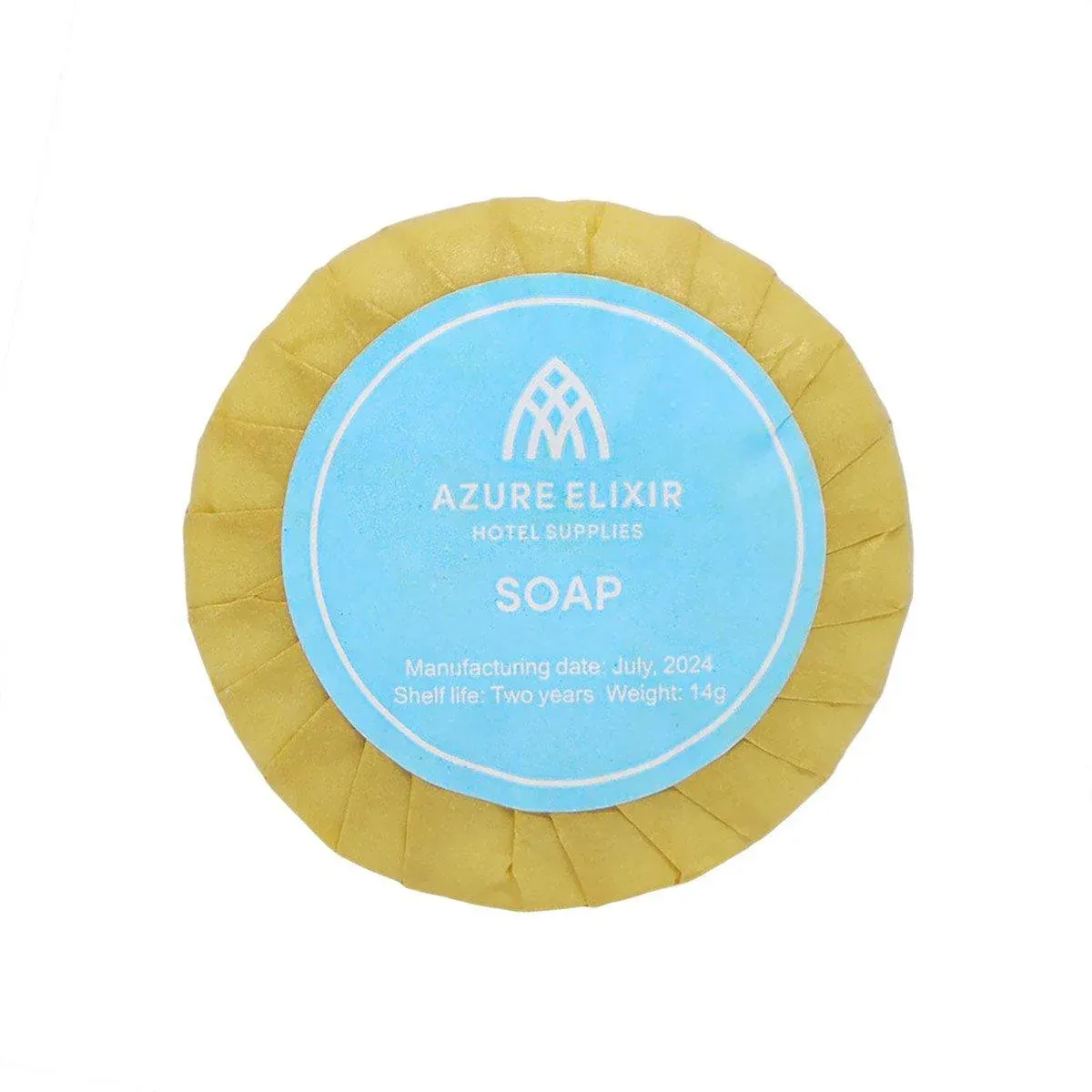 50pcs Hotel Soap Bars Round for Guesthouse Bathroom