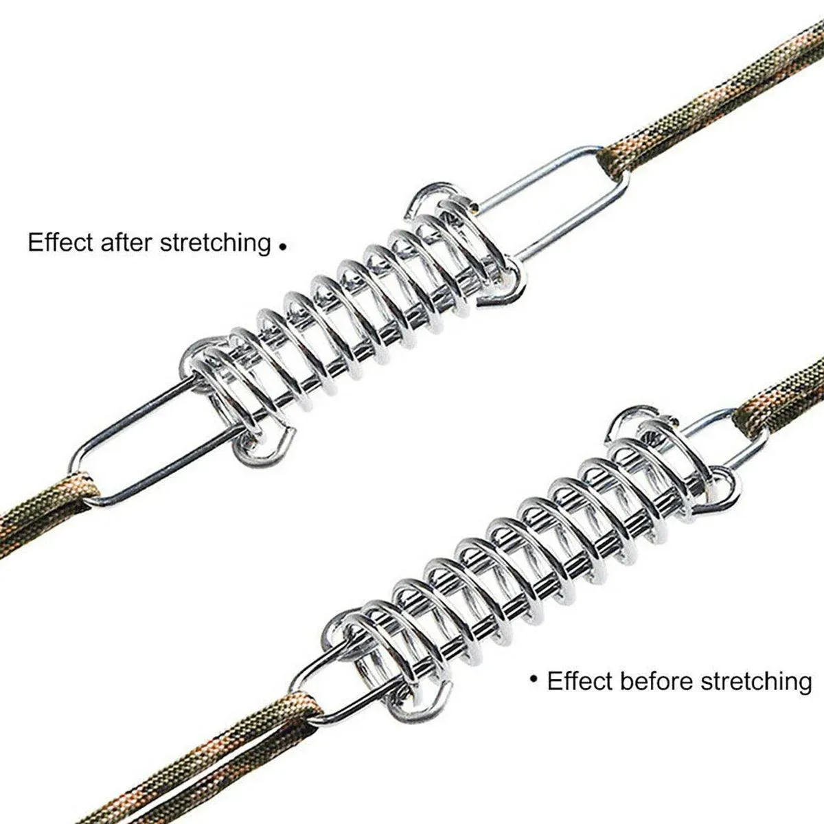 Outdoor Camping Tent Spring Rope Buckle 1pair - Image 9