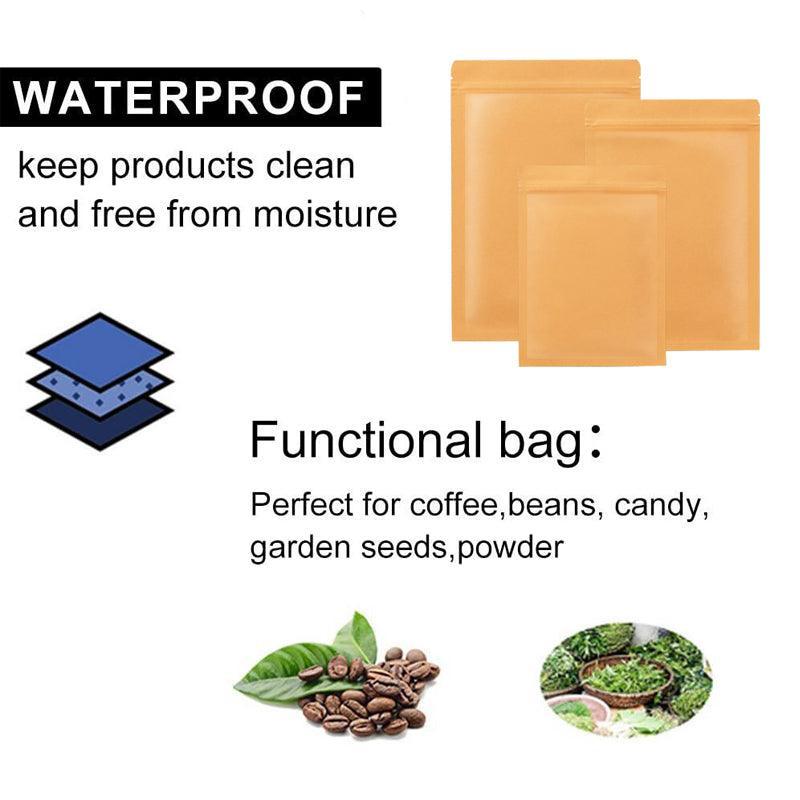Kraft Paper Mylar Self Seal Pouches 6x8cm - Image 5