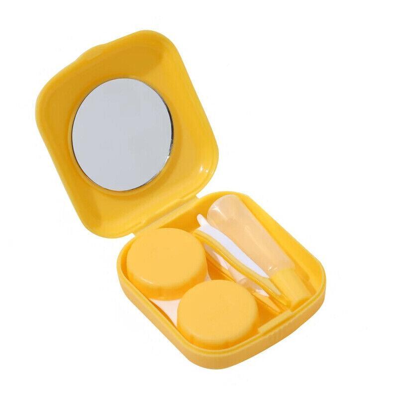 Pocket Plastic Mini Contact Lens Case Kit Yellow - Image 6