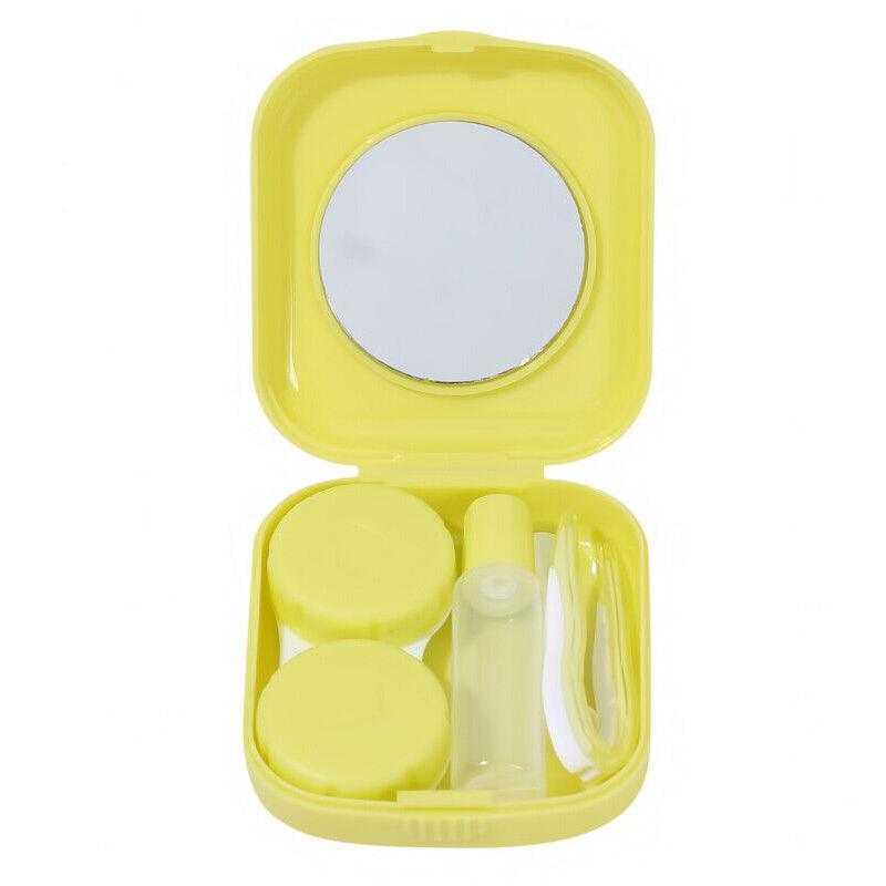 Pocket Plastic Mini Contact Lens Case Kit Yellow - Image 10