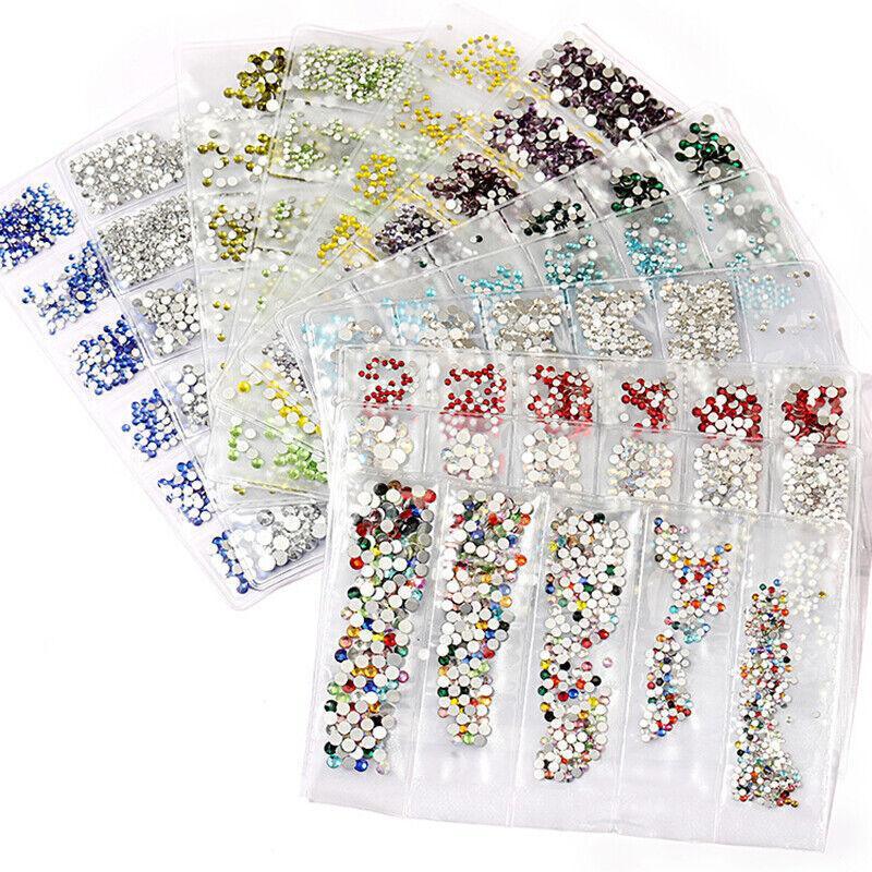 1440Pcs Glitter Rhinestones Crystal Nail Art AB - Image 2