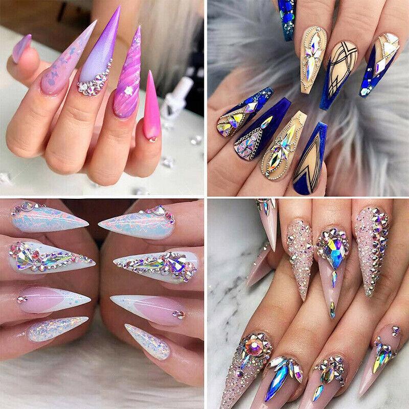 1440Pcs Glitter Rhinestones Crystal Nail Art AB - Image 4